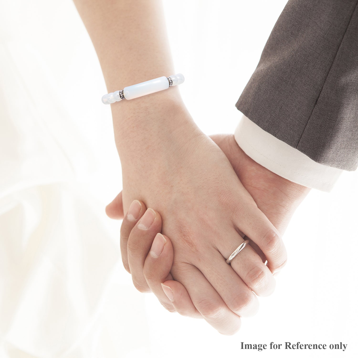 Women's Opalite and Austrian Crystal Bracelet