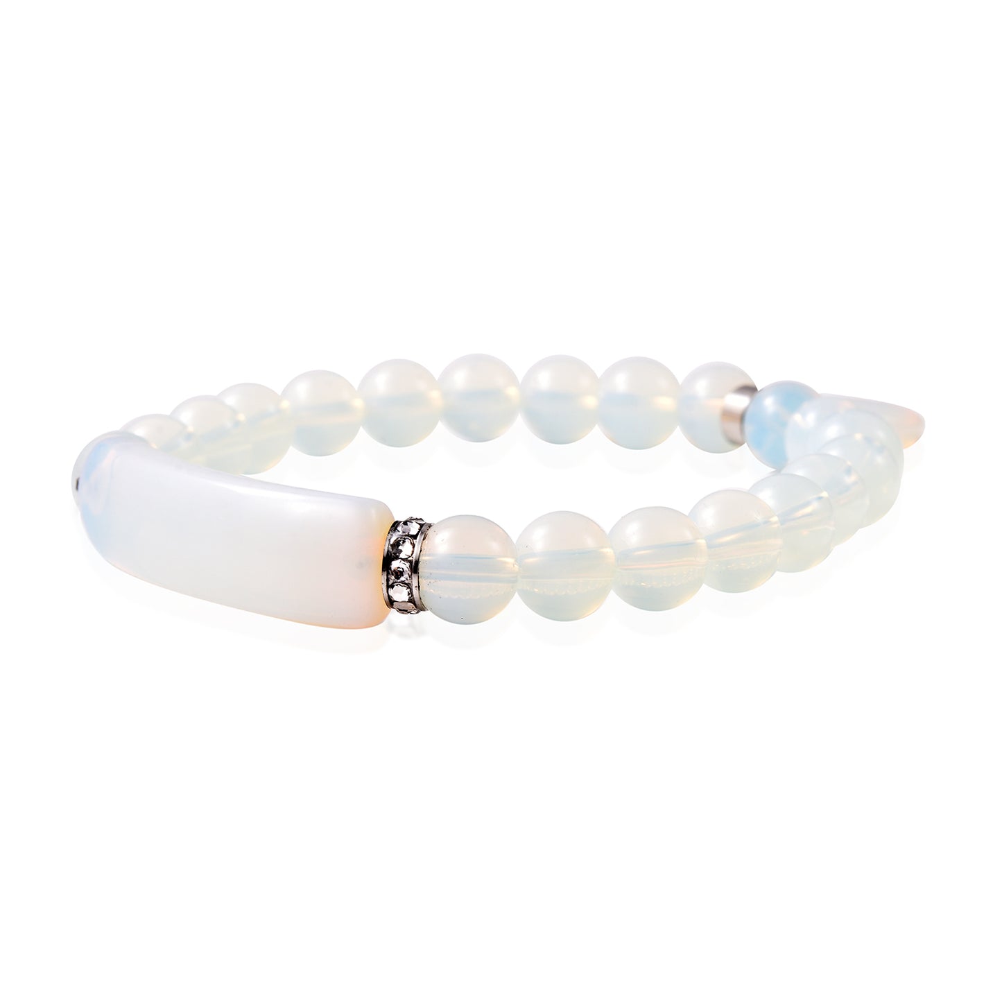 Women's Opalite and Austrian Crystal Bracelet
