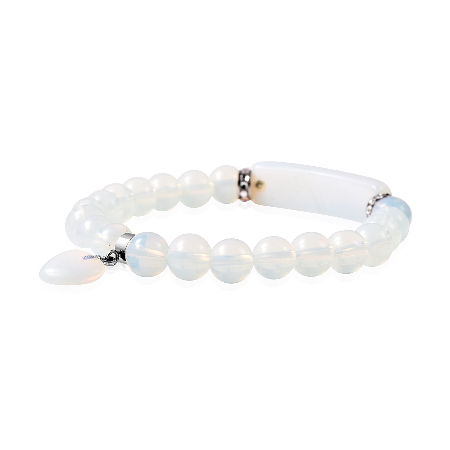 Women's Opalite and Austrian Crystal Bracelet