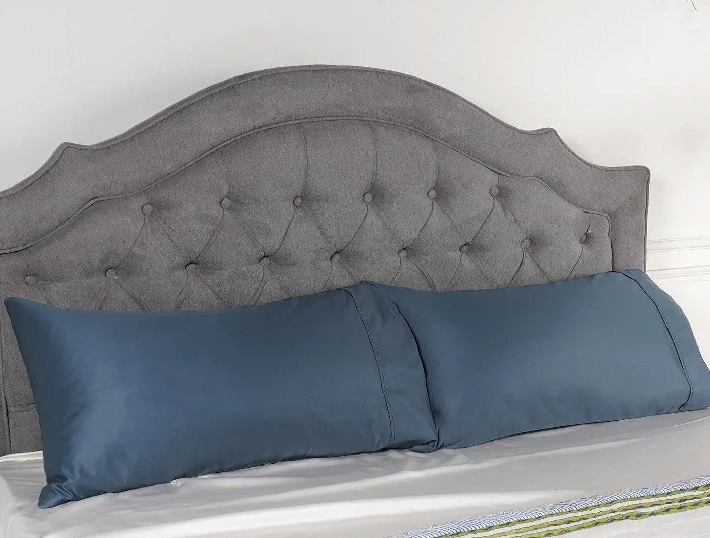 100% Cotton Cooling, Moisture Wicking Pillow Cover Set of 2