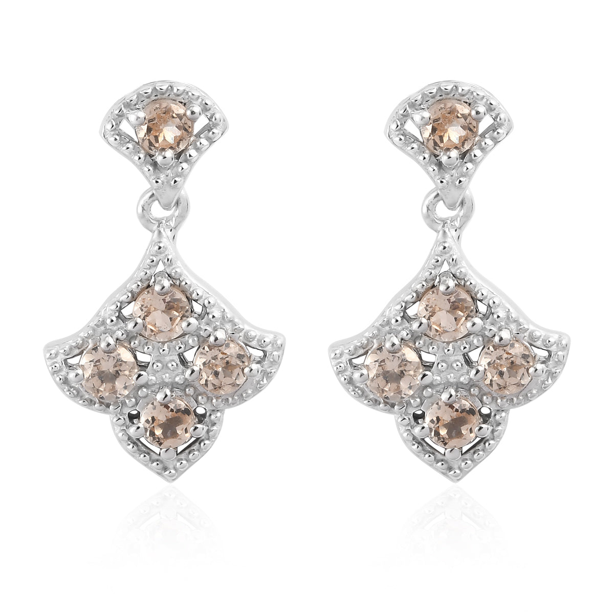 Women's Natural Ceylon Imperial Garnet Earrings