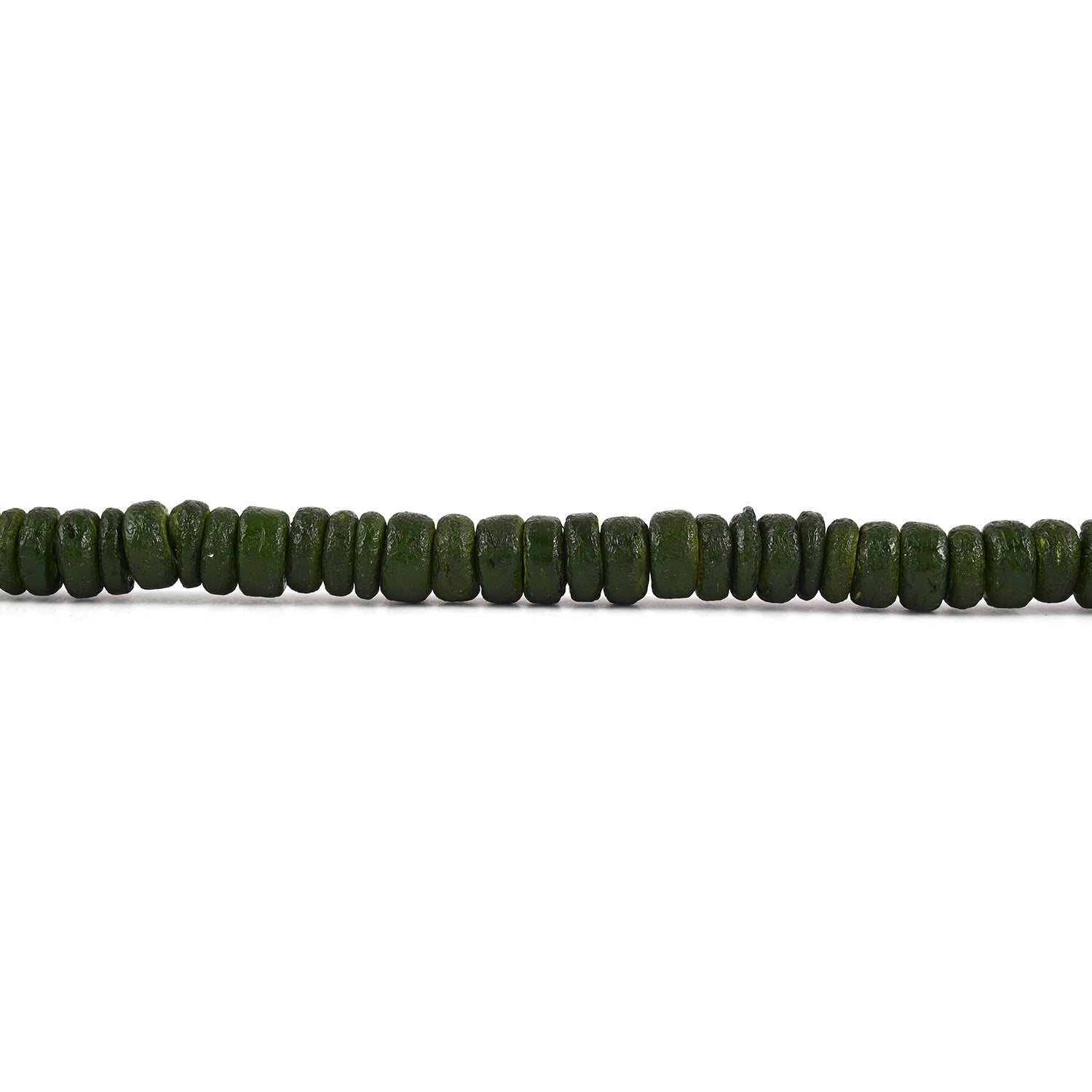 Olive Green Coconut Shell Coco Puckalet Necklace