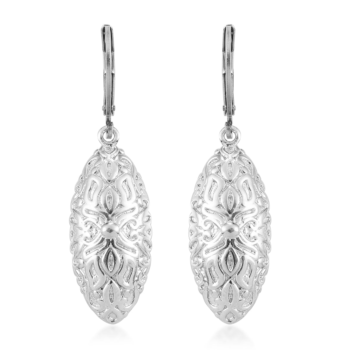 Women's Fancy Platinum Earrings