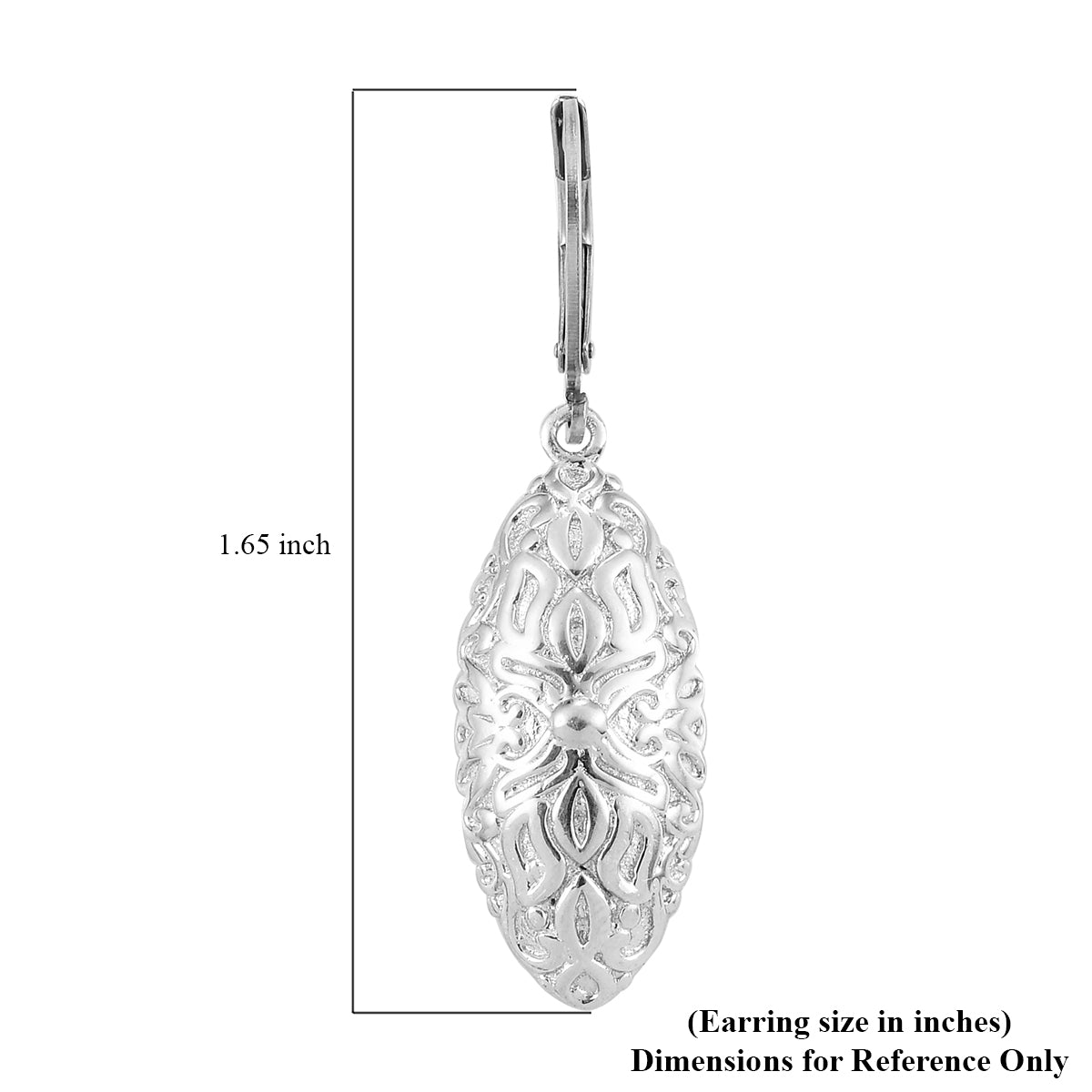 Women's Fancy Platinum Earrings