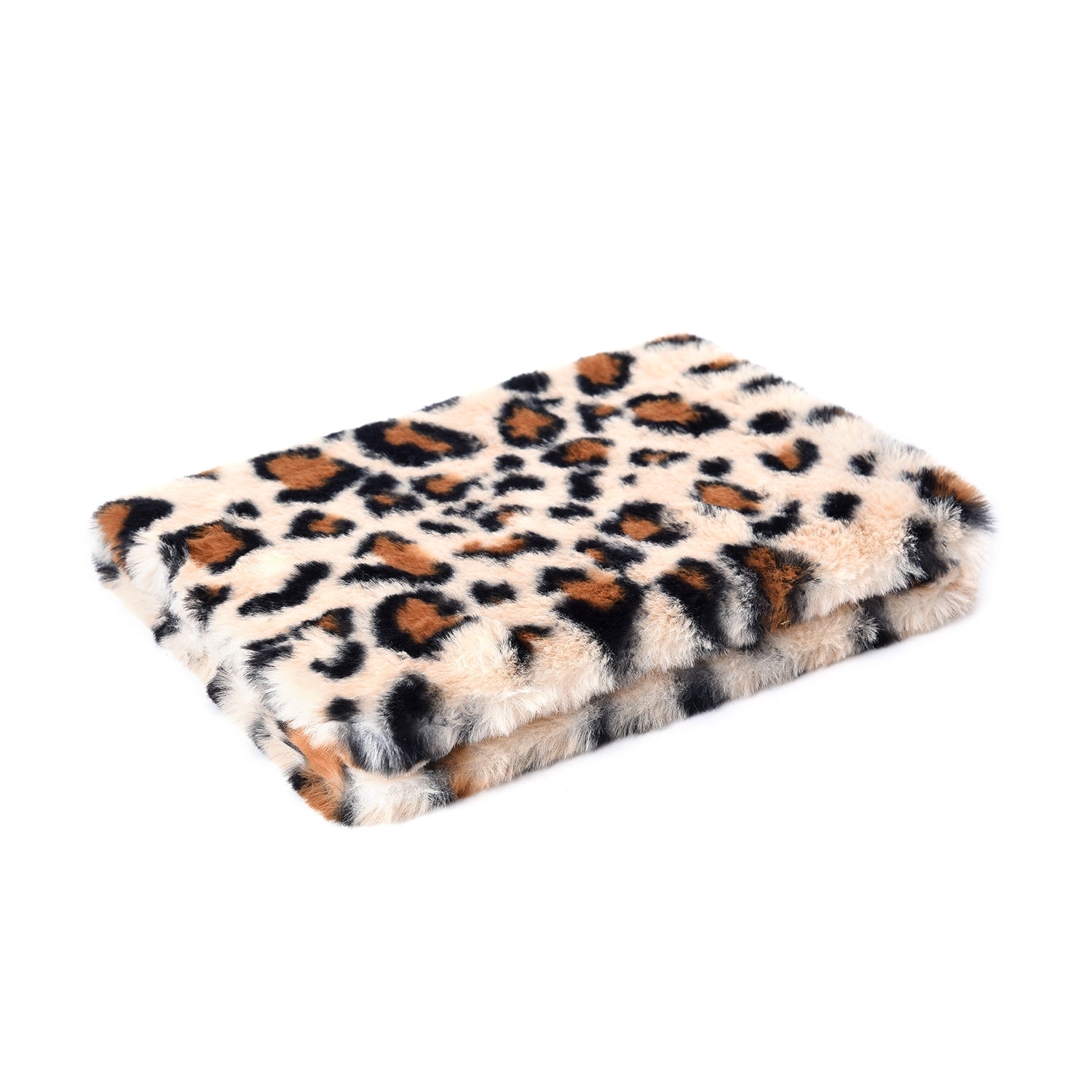 3D Faux Fur Leopard Print Diary with LED Pointer Pen & Simulated Diamond Pen