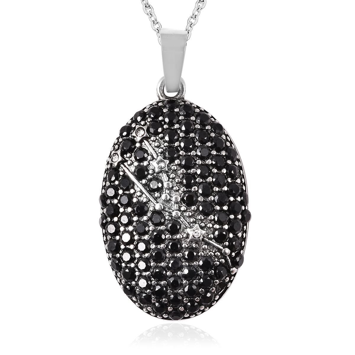 Women's Taurus Zodiac Constellation Ring and Pendant Necklace