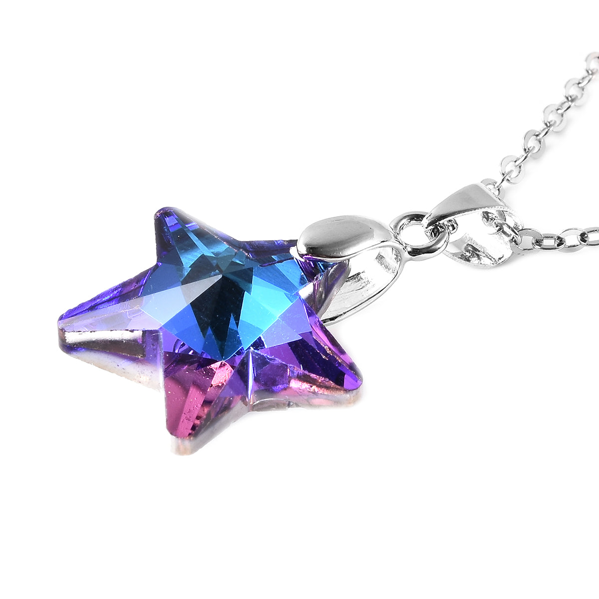 I Love You More Gift Box with Blue Mystic Star Necklace