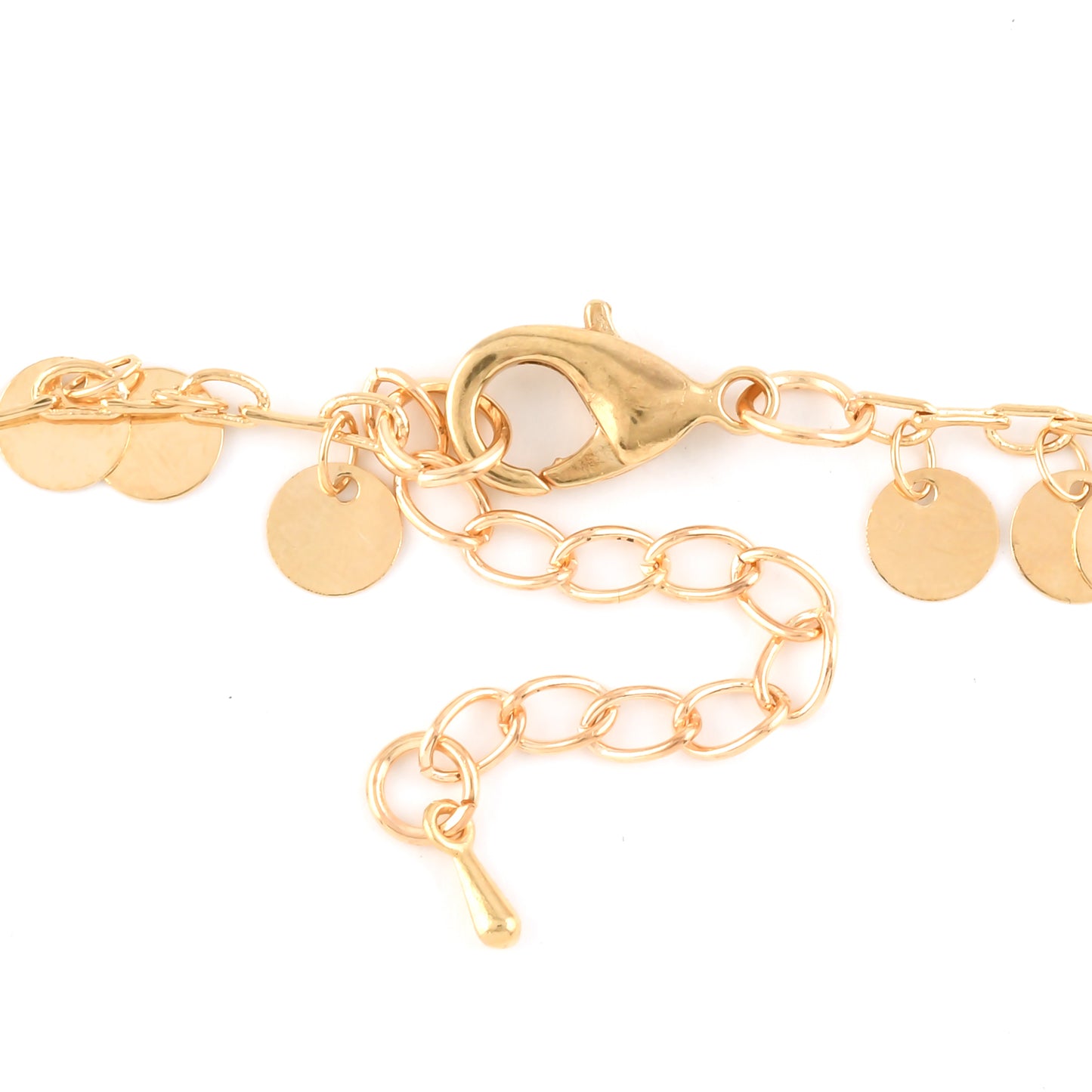 Set of 2 Shell Pearl Galilea Rose Quartz Charm Anklet