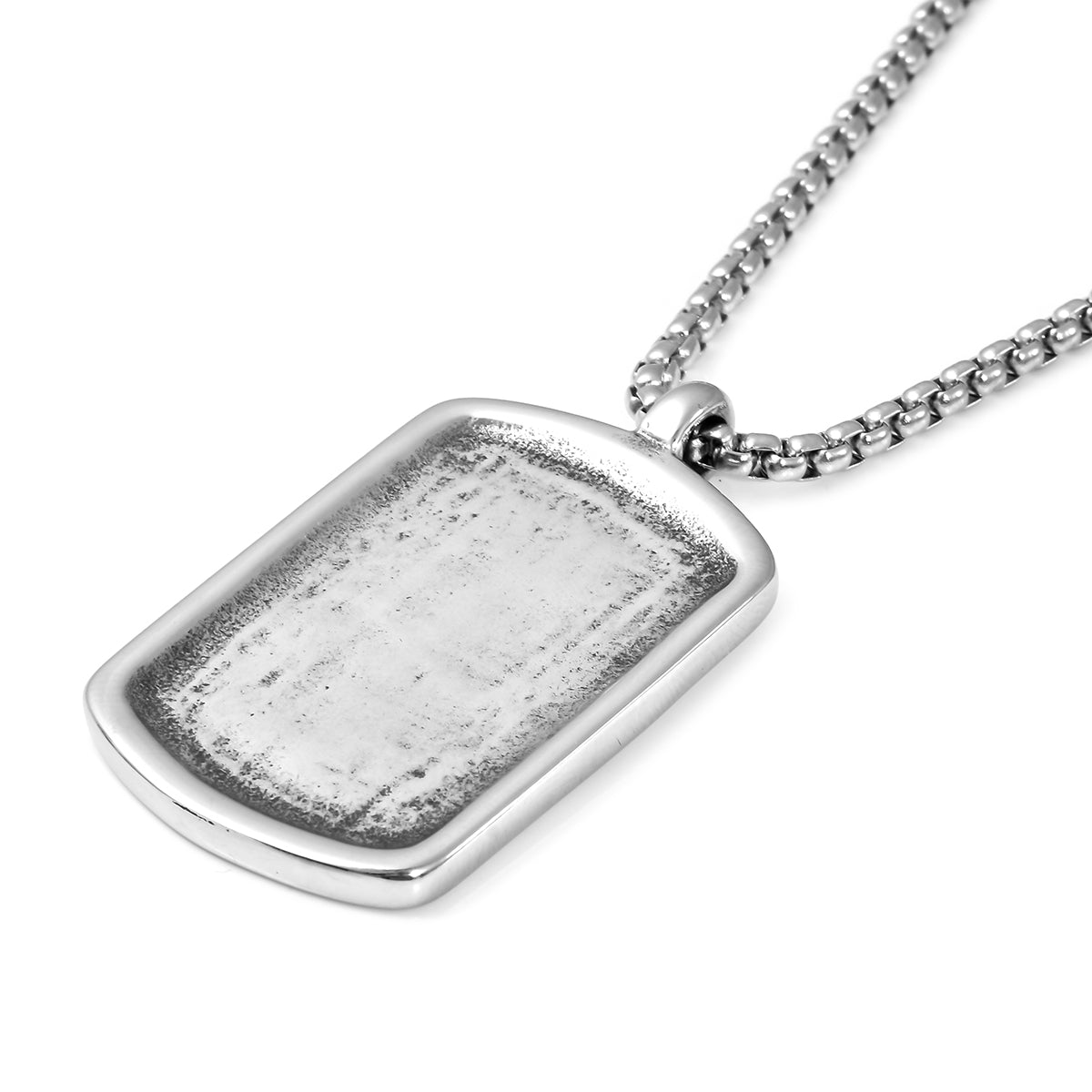 Wolf Card Dog Tag Earrings and Pendant Necklace