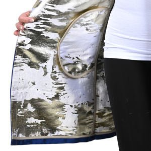 BEREK Multicolor Waves of Metallic 3/4 Sleeve Jacket -PXS