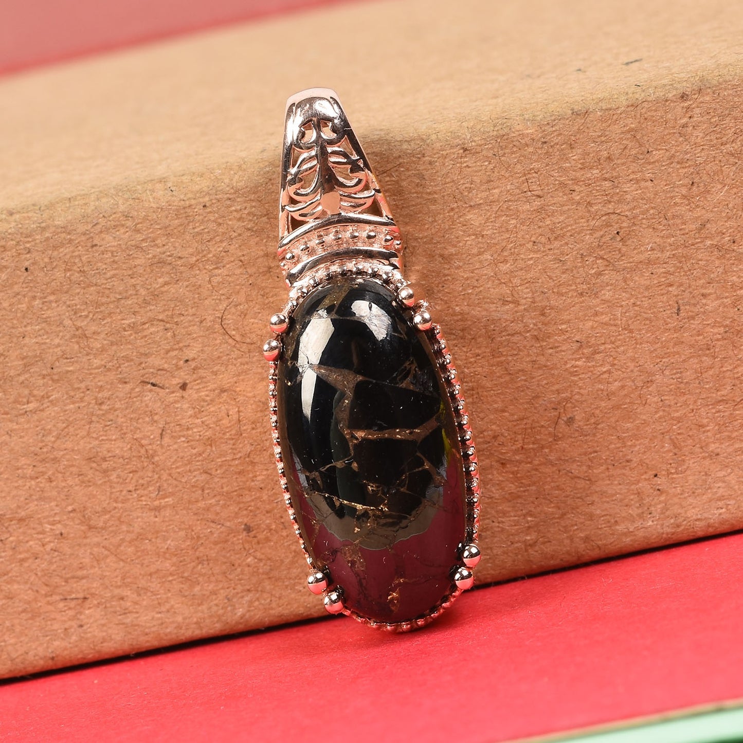 Matrix Silver Shungite Necklace 6.70 ctw