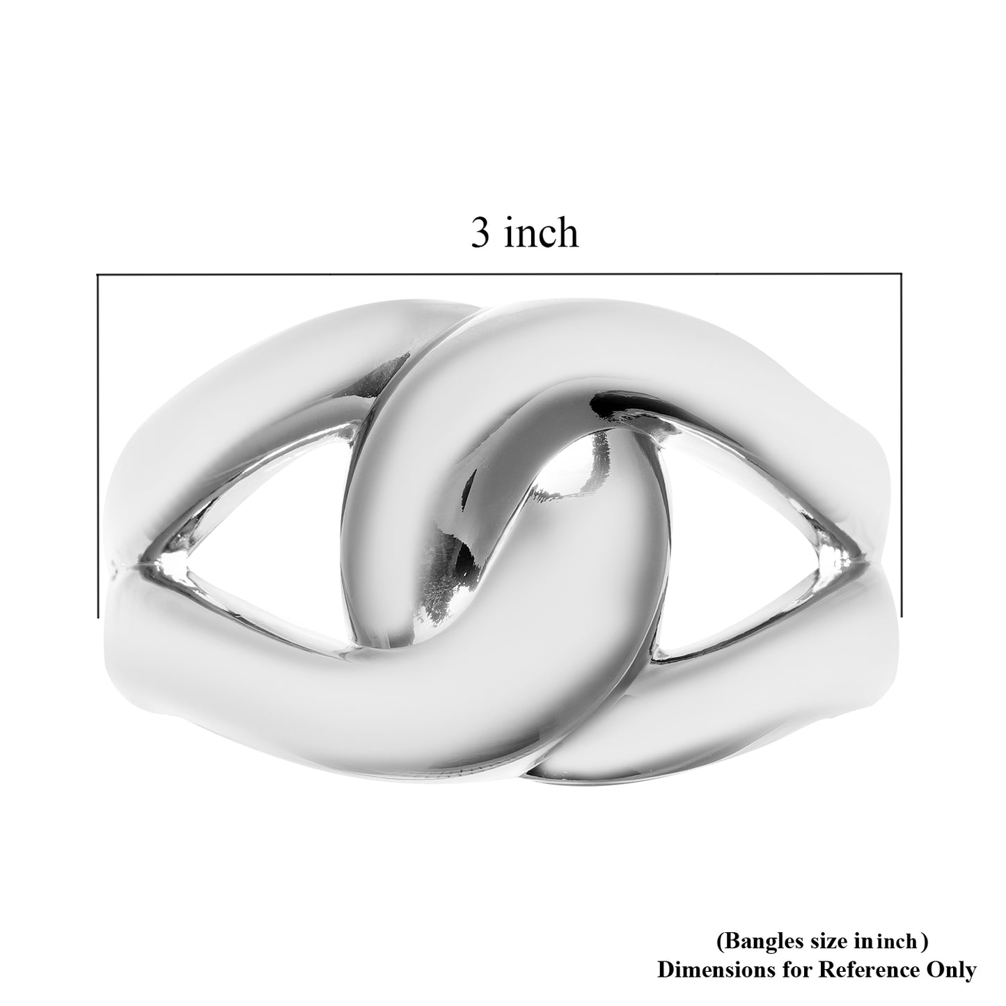 Women's Link Style Fancy Bangle Bracelet