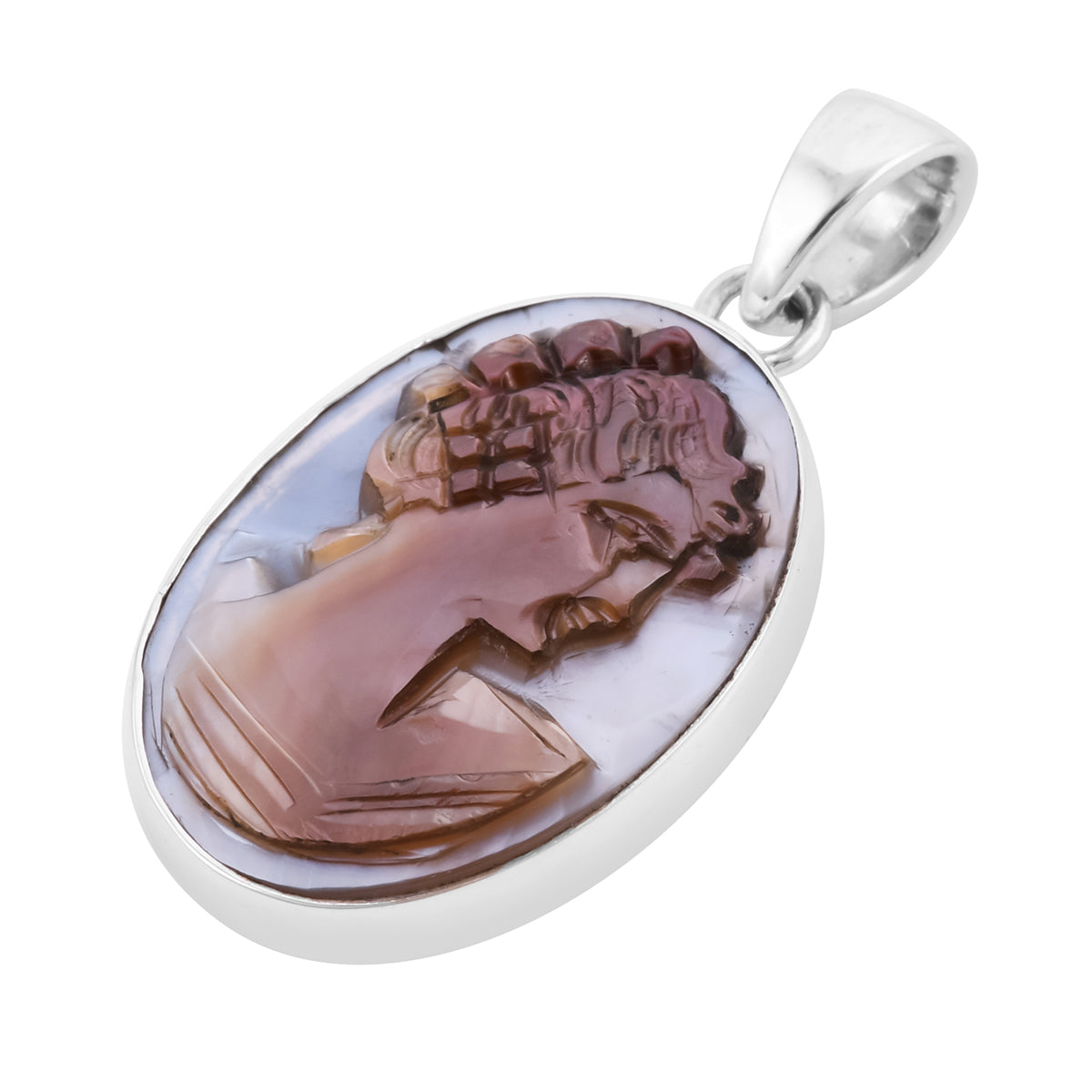 Women's Beautiful Brown Cameo Pendant
