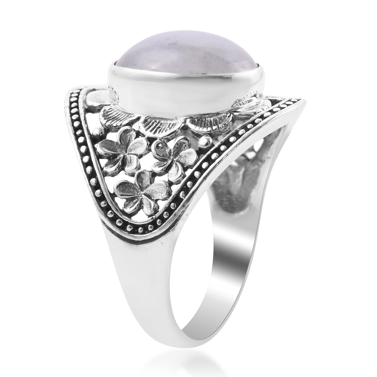 Stylish Bali Legacy Kuisa Rainbow Moonstone Ring Size 7