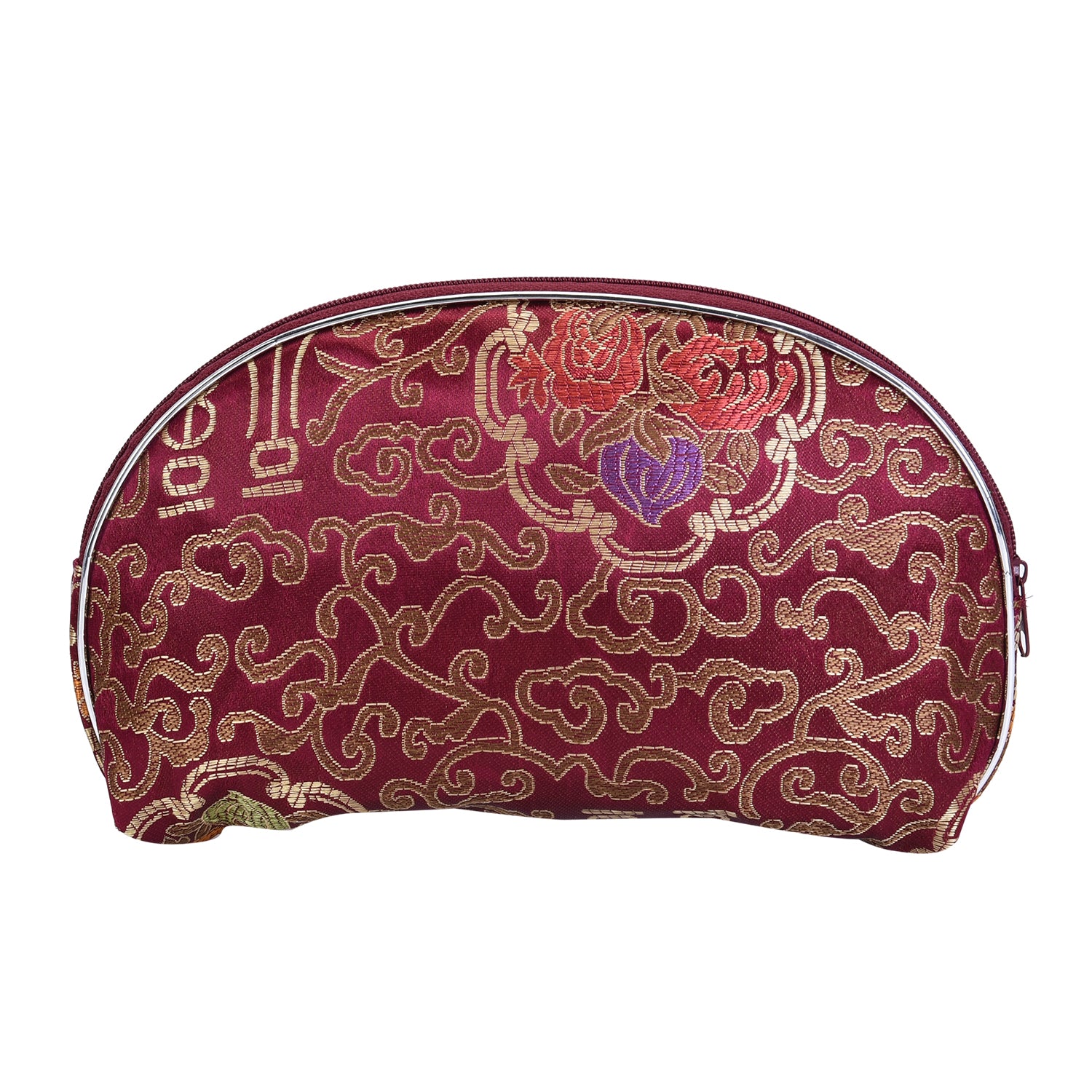 Set of 10 Burgundy Polyester Multi-Purpose Jewelry Bags