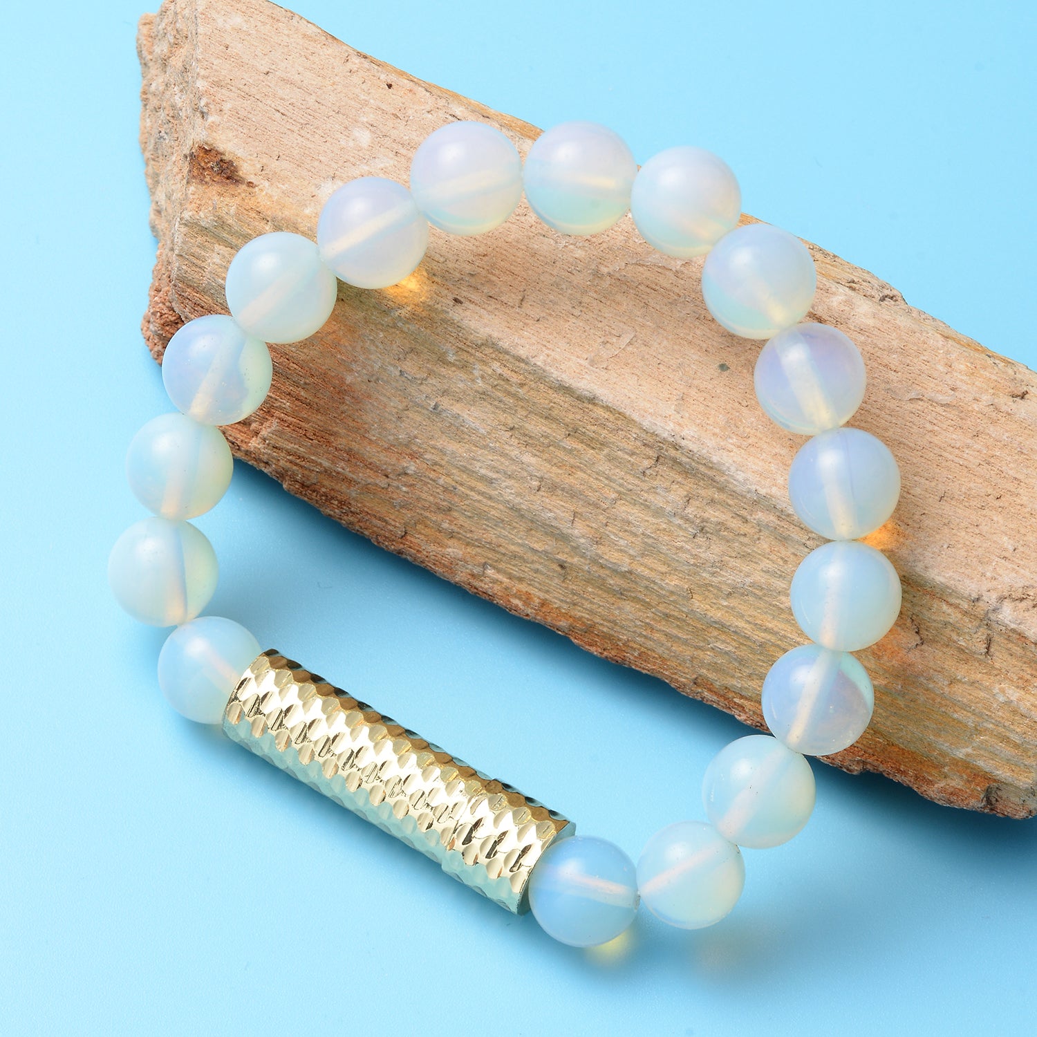 Women's Opalite 9-11mm Beaded Stretch Bracelet