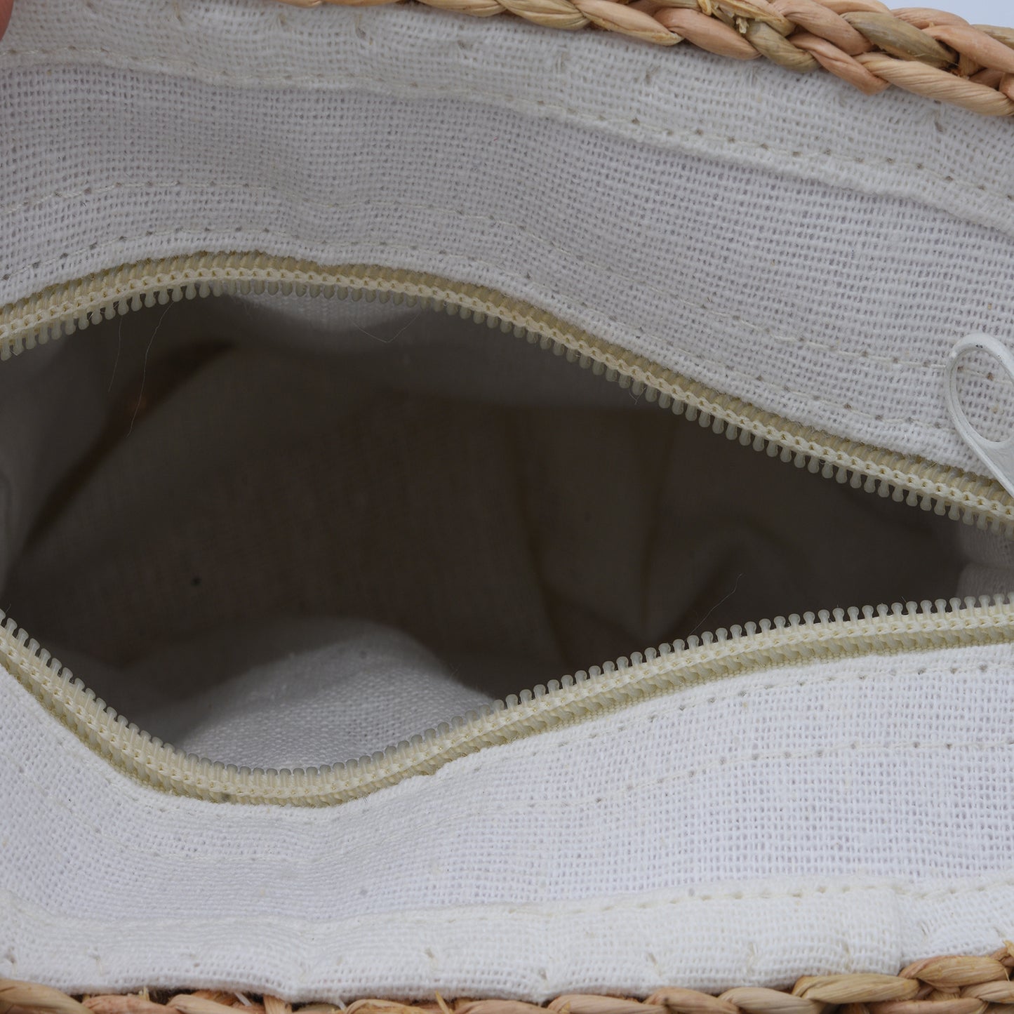 Eco Friendly Reed Handwoven Shoulder Bag with Nylon Handle