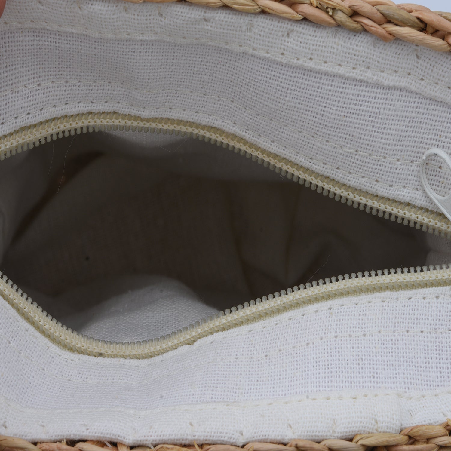 Eco Friendly Reed Handwoven Shoulder Bag with Nylon Handle