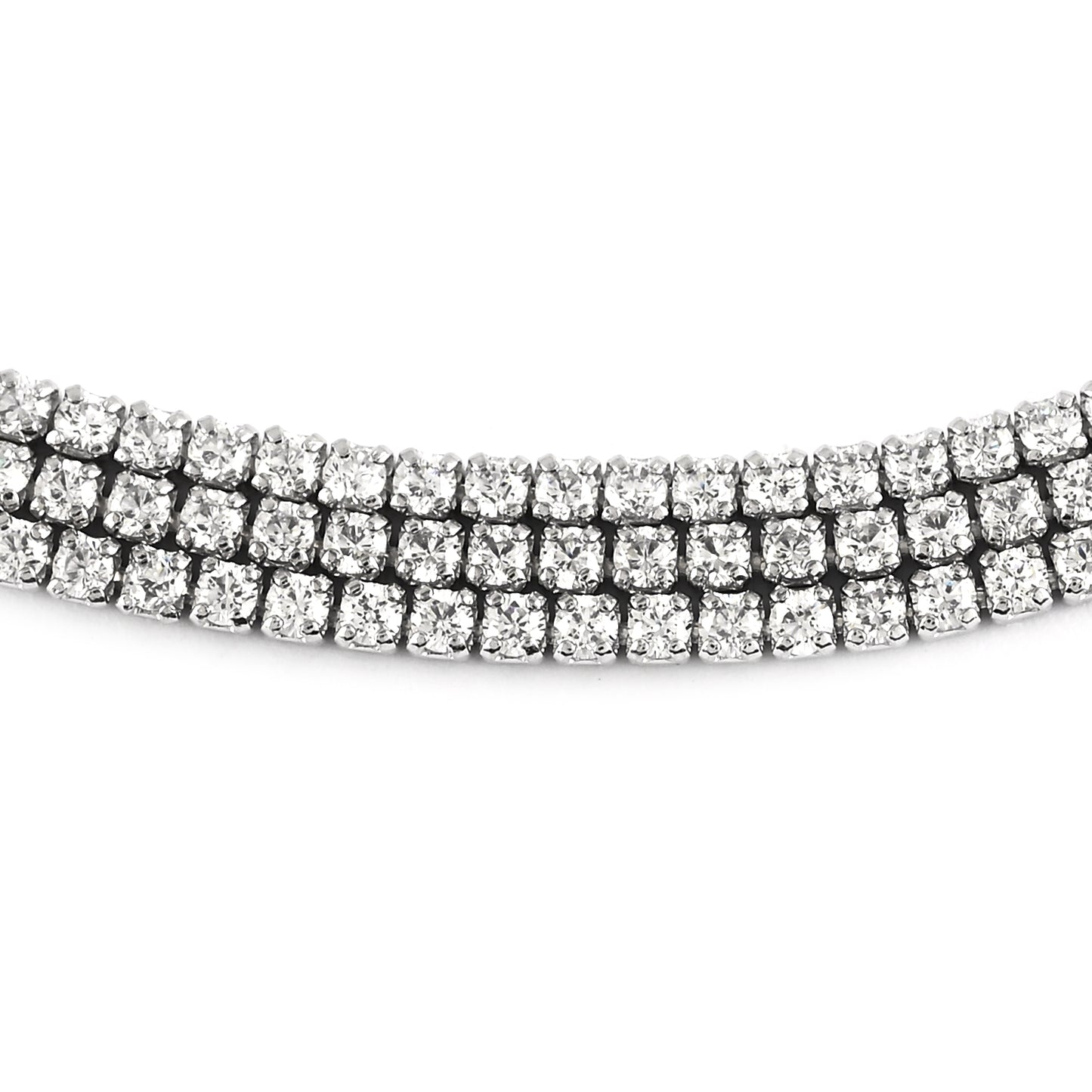Beautiful Diamond 3 Strand Bolo Bracelet