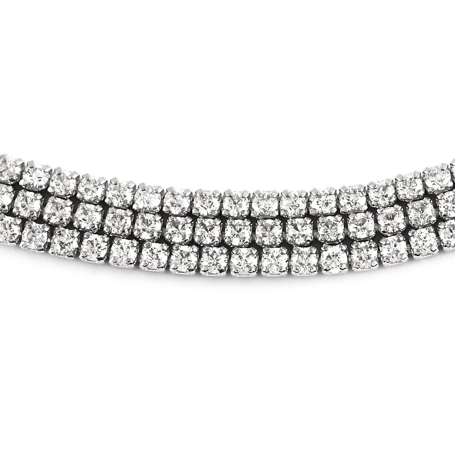 Beautiful Diamond 3 Strand Bolo Bracelet