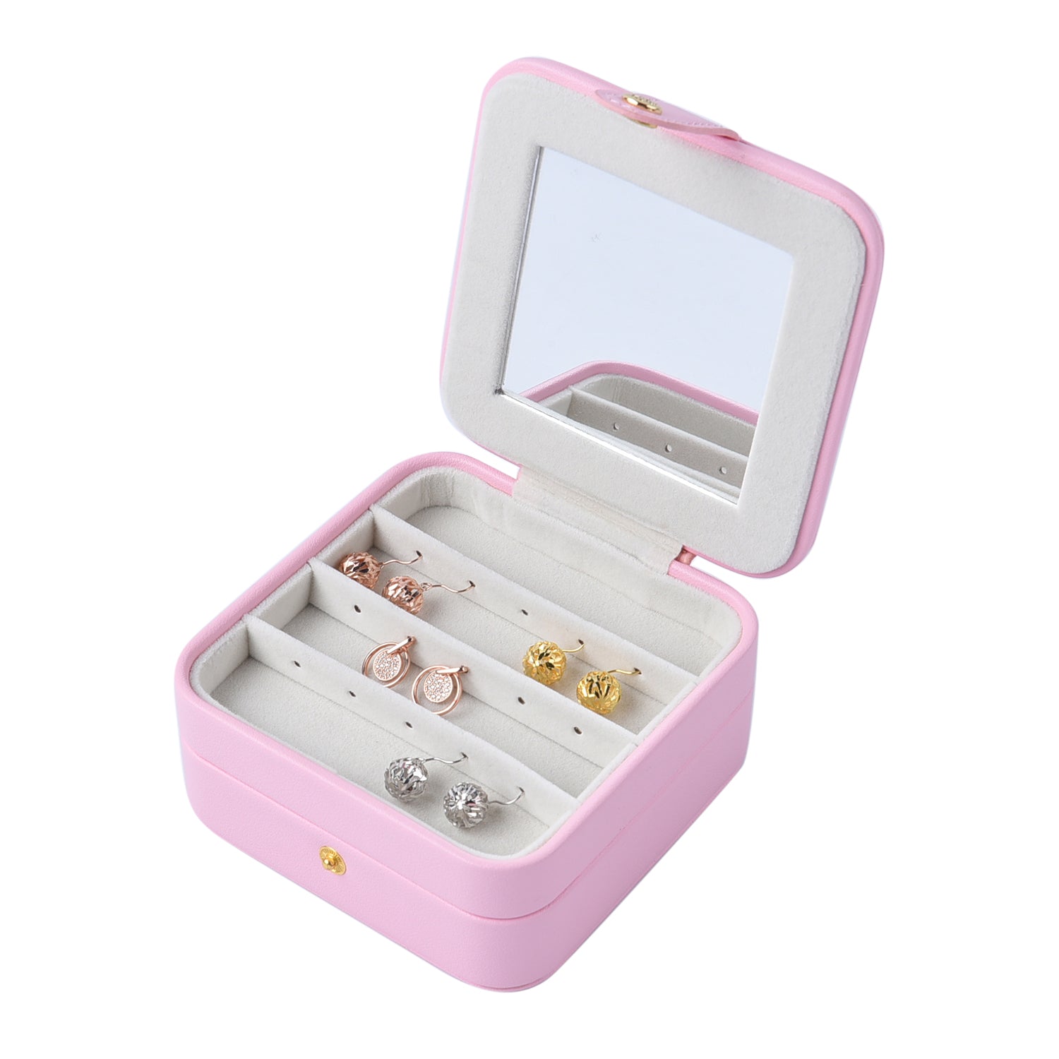 Faux Leather Jewellery Box with Velvet Anti Scratch Interior