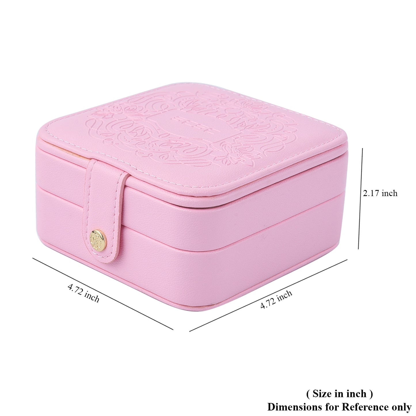 Faux Leather Jewellery Box with Velvet Anti Scratch Interior