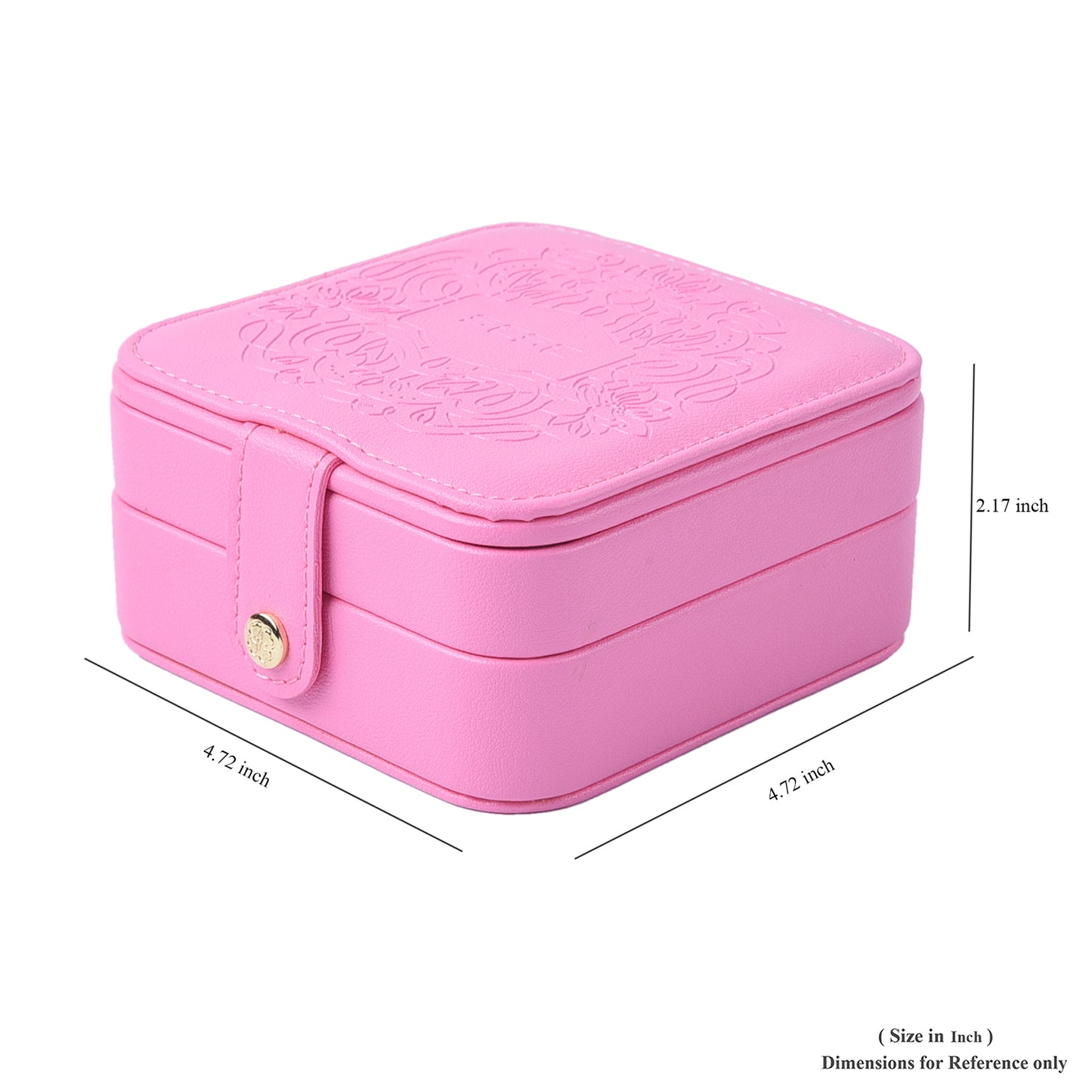 Faux Leather Jewellery Box with Velvet Anti Scratch Interior