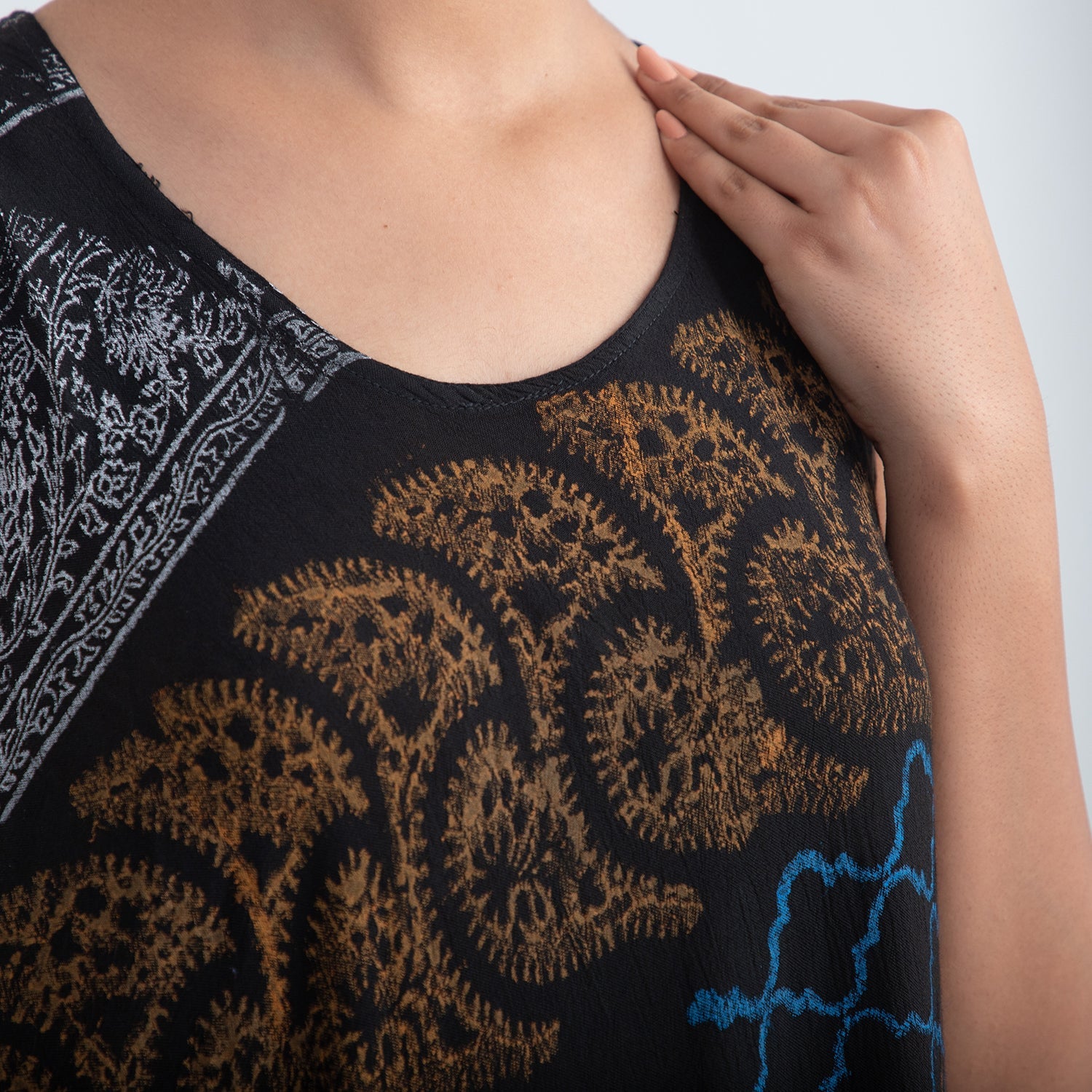 Jovie Black Splatter Print Umbrella One Size Fits Dress