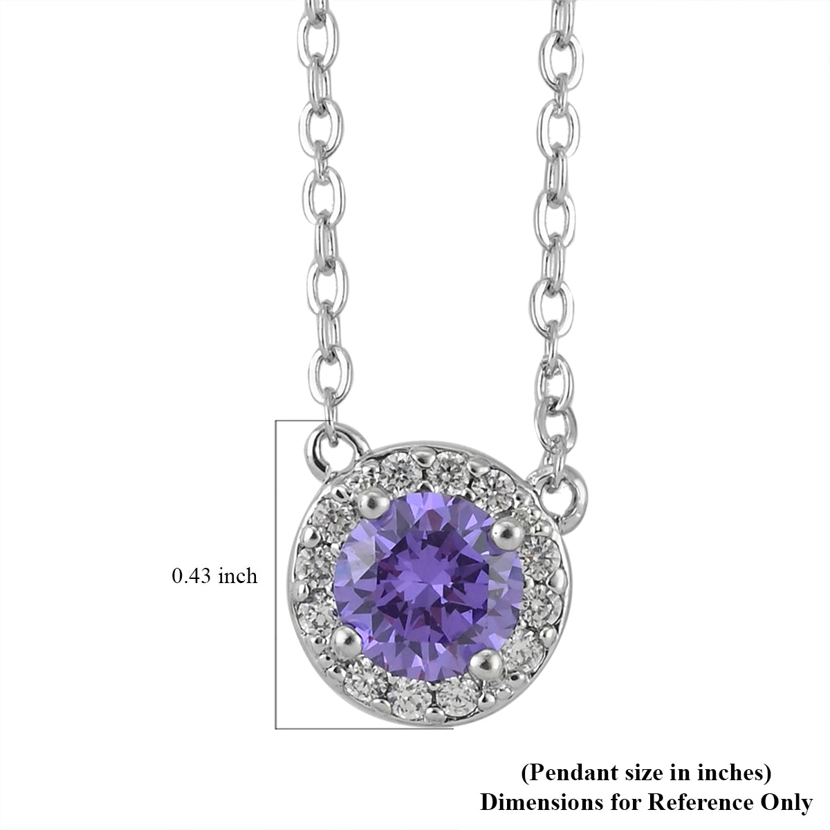 Women's Topaz and Diamond Halo Necklace