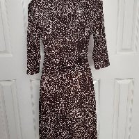 Textured Faux Wrap Dress Size 10P