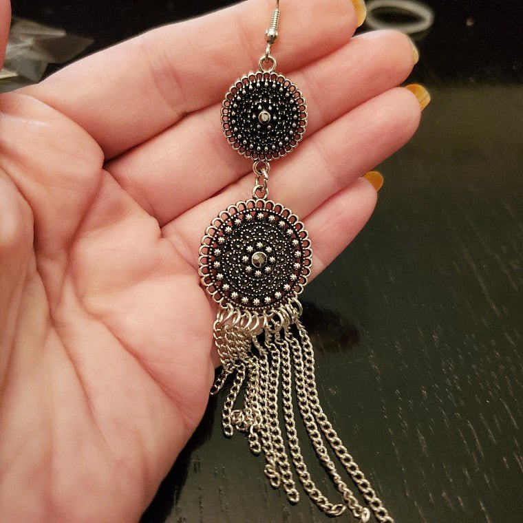Fringed Drape Earrings