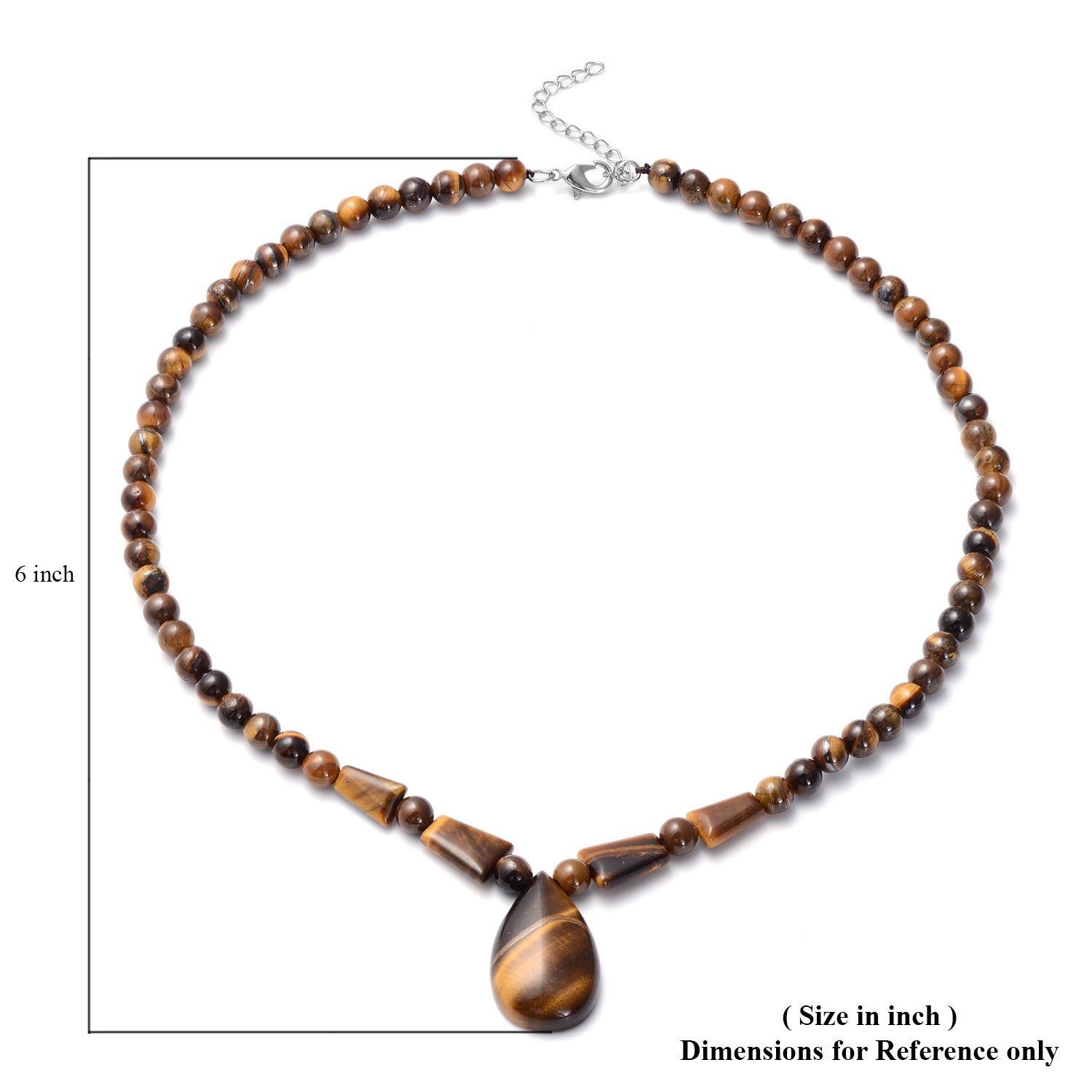 South African Yellow Tiger's Eye Beaded Tribal Necklace