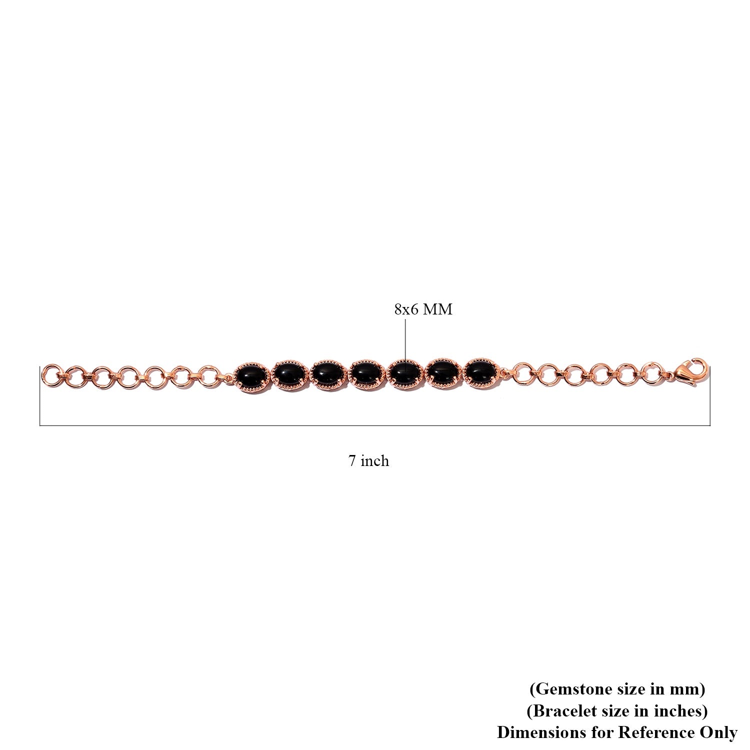 Unisex Black Onyx Bracelet Bracelet