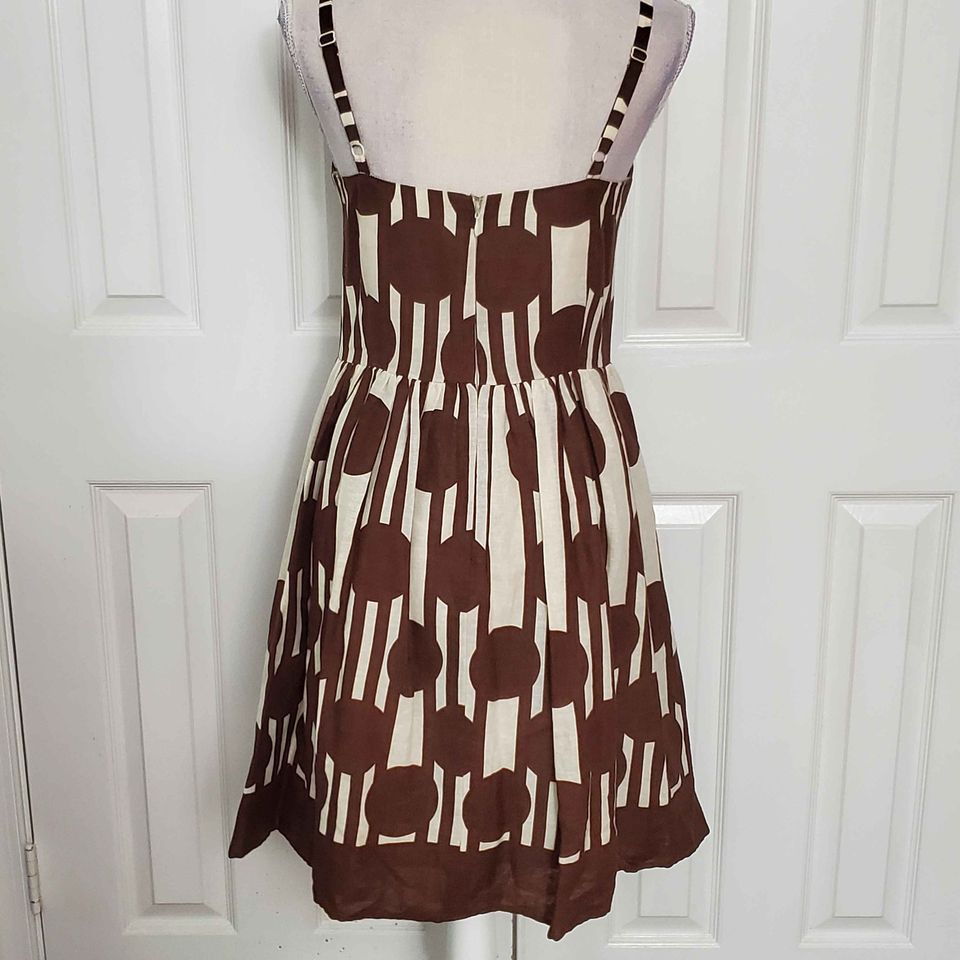 Vintage Adorable Geometric Print Dress Size 8