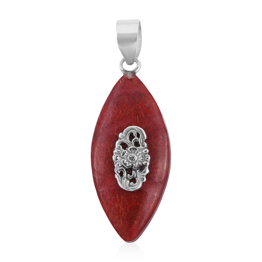 Artisan Red Coral Sponge Necklace
