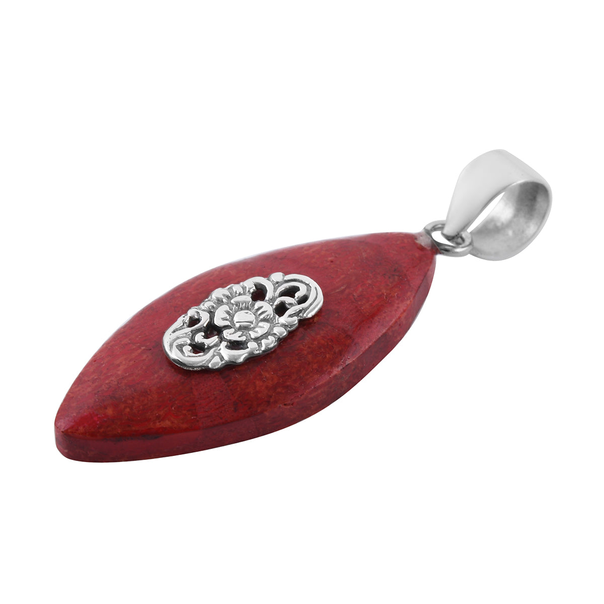 Artisan Red Coral Sponge Necklace