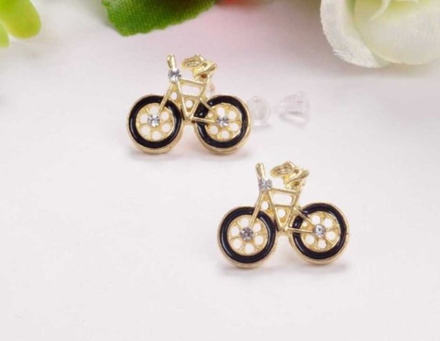 Bicycle Earrings