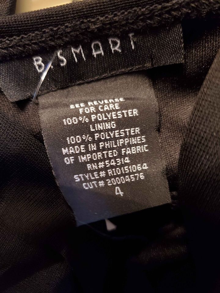 Black Chiffon Evening Dress Size 4