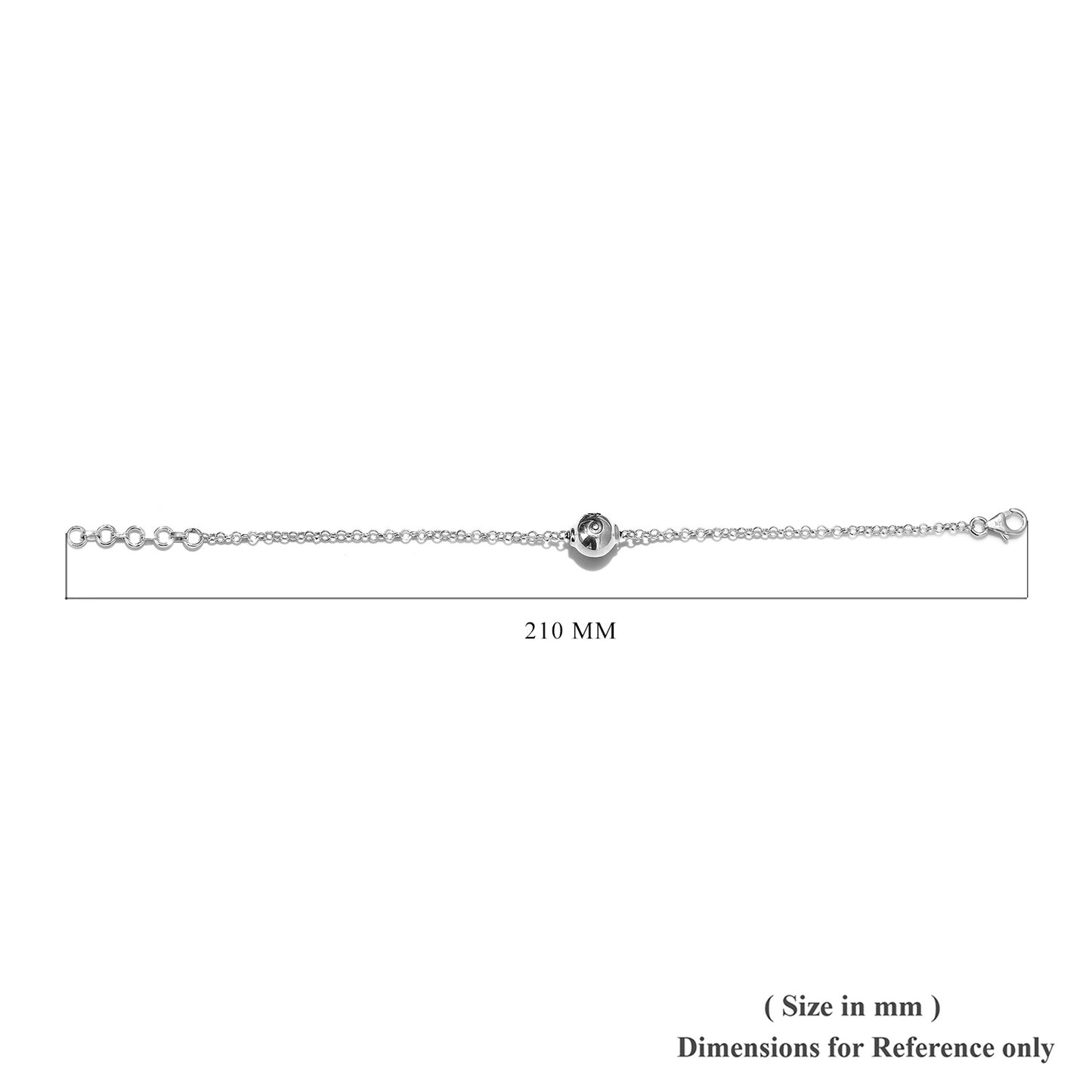 Black Oxidized Sterling Silver Aries Zodiac Bracelet