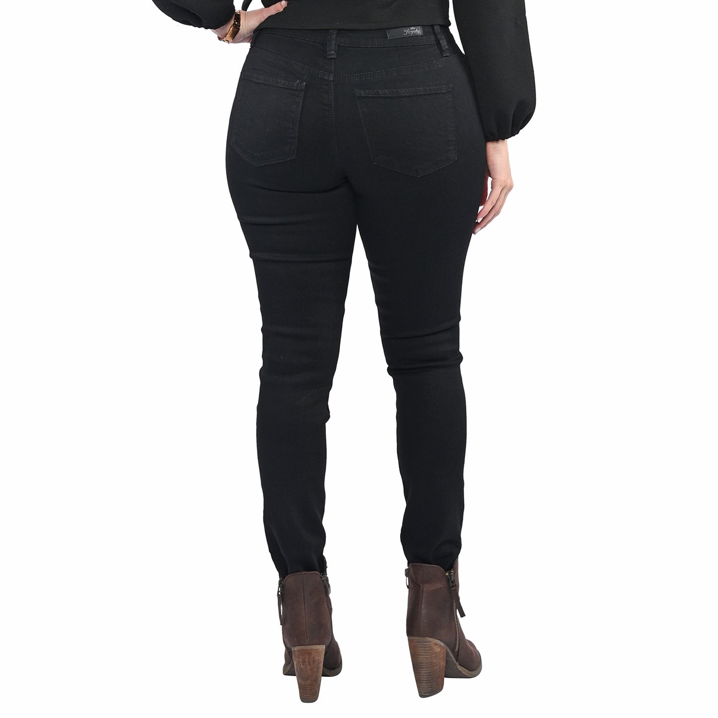 Women's Black Basic High-Rise Skinny Jeans