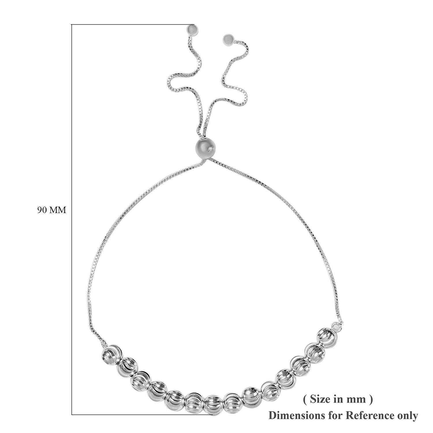 Bolo Bracelet in Sterling Silver 3.16 Grams