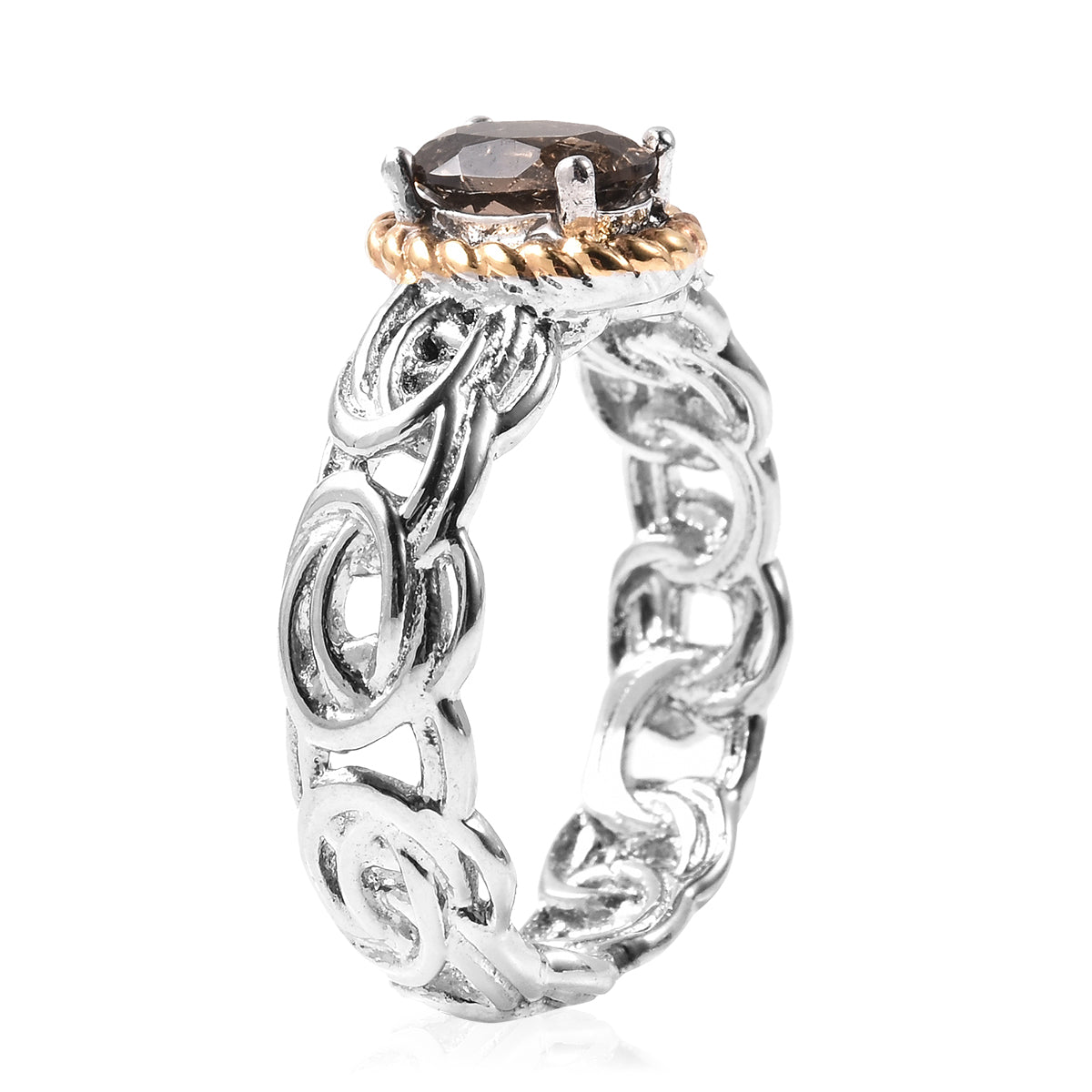 Brazilian Smoky Quartz Sterling Silver Ring