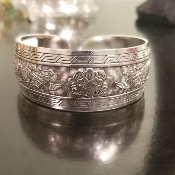 Silver Budhist Tree of Life Bracelet Bracelet Whimsicalia