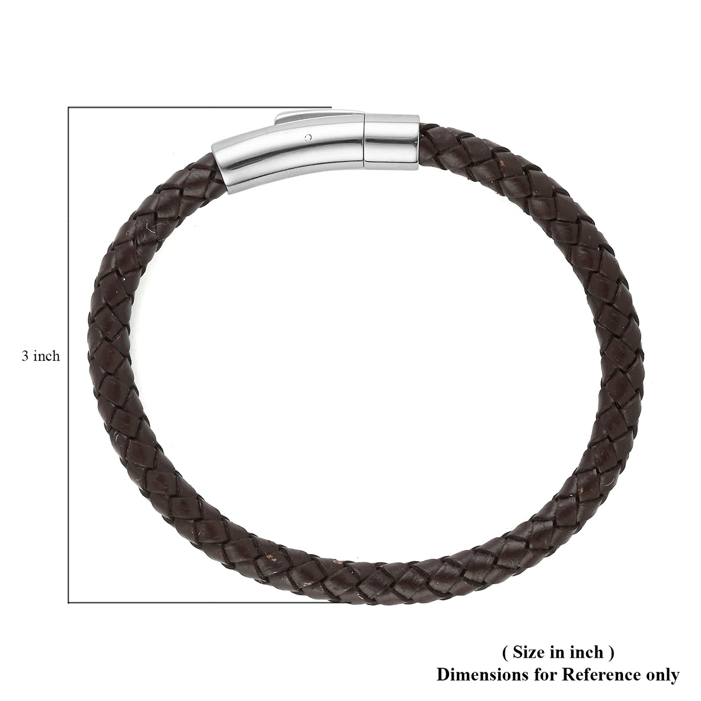 Set of 2 Multi Gemstone Stretch Beaded Bracelet and Brown Leather Bracelet