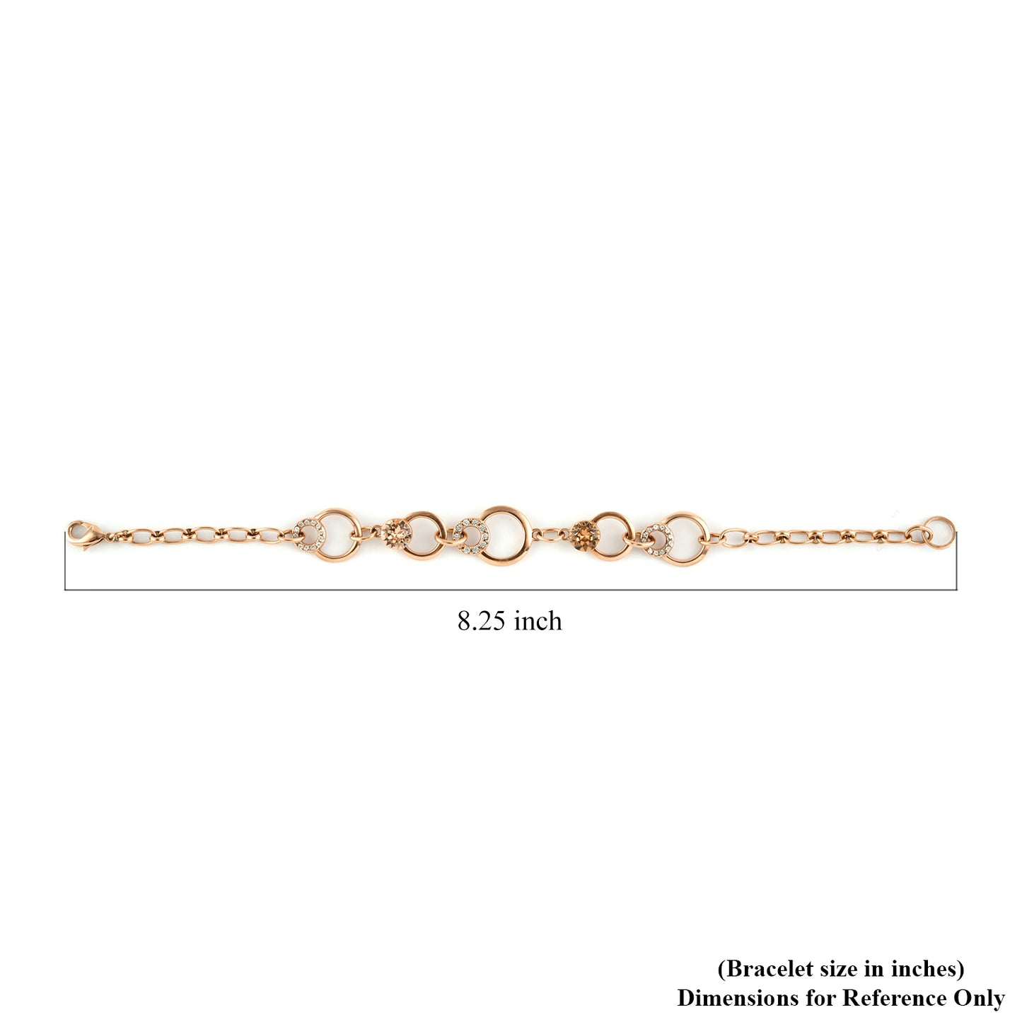 Champagne & Chocolate Crystal Bracelet