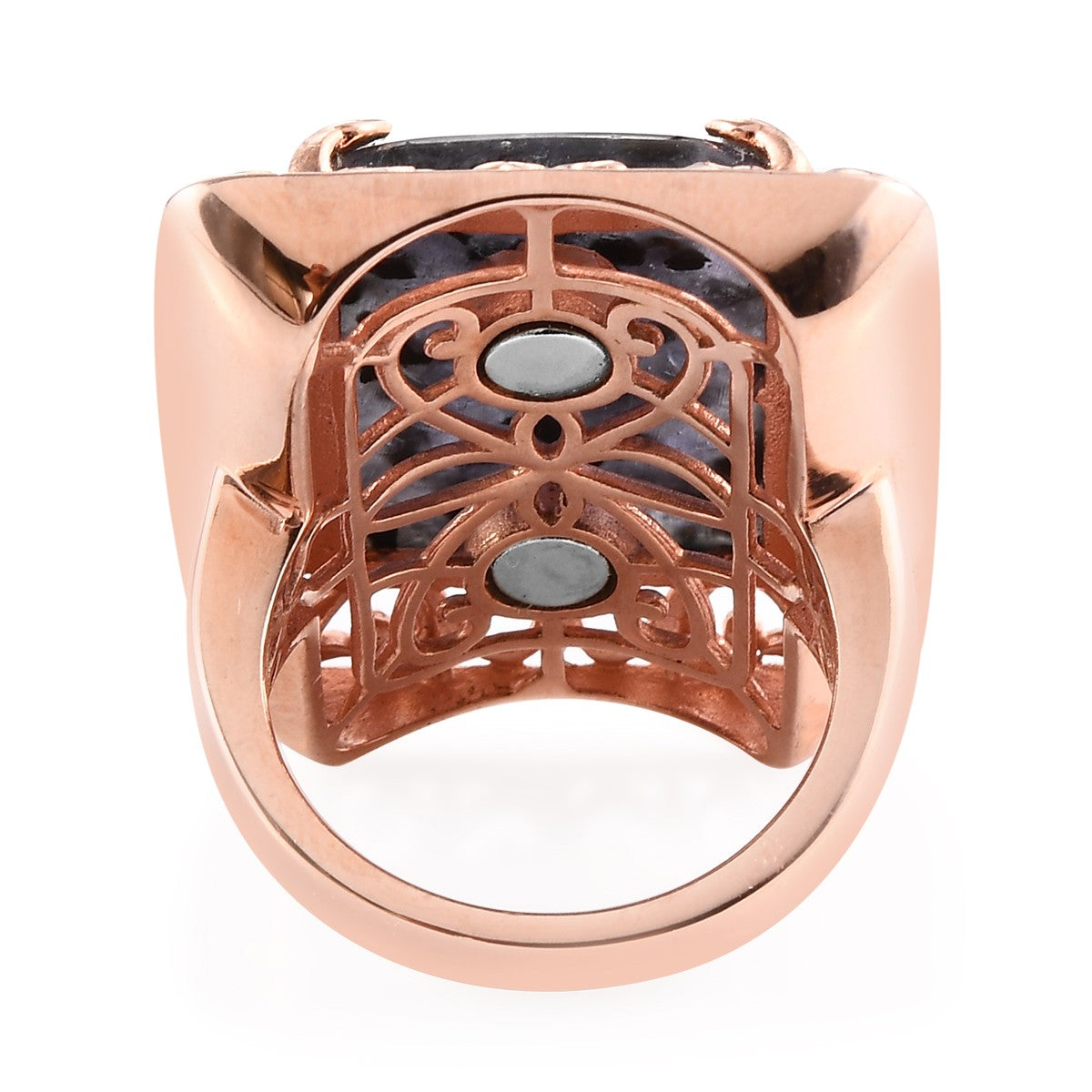 Grandidierite Matrix Ring Vintage Size 8