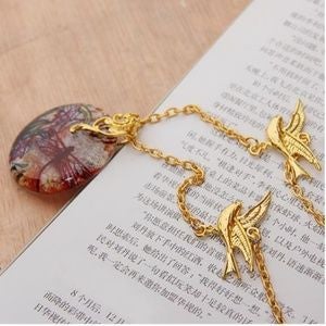 Dragonfly Multi-Colored Acrylic Necklace - WHIMSICALIA