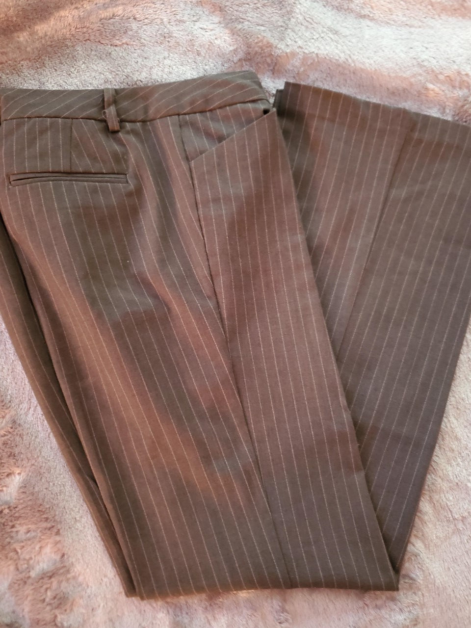Brown Pin Stripe Slacks Size 7
