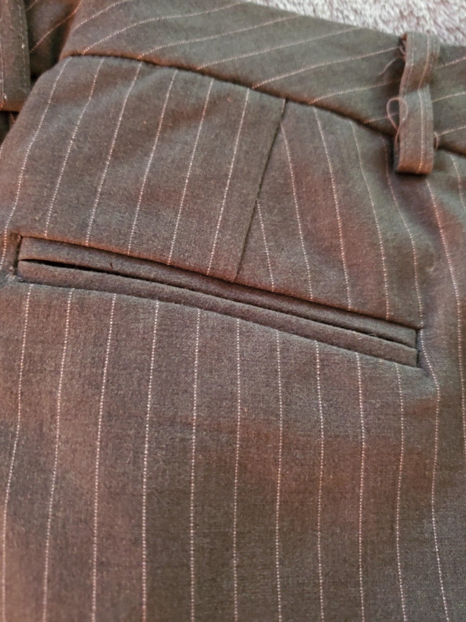 Brown Pin Stripe Slacks Size 7