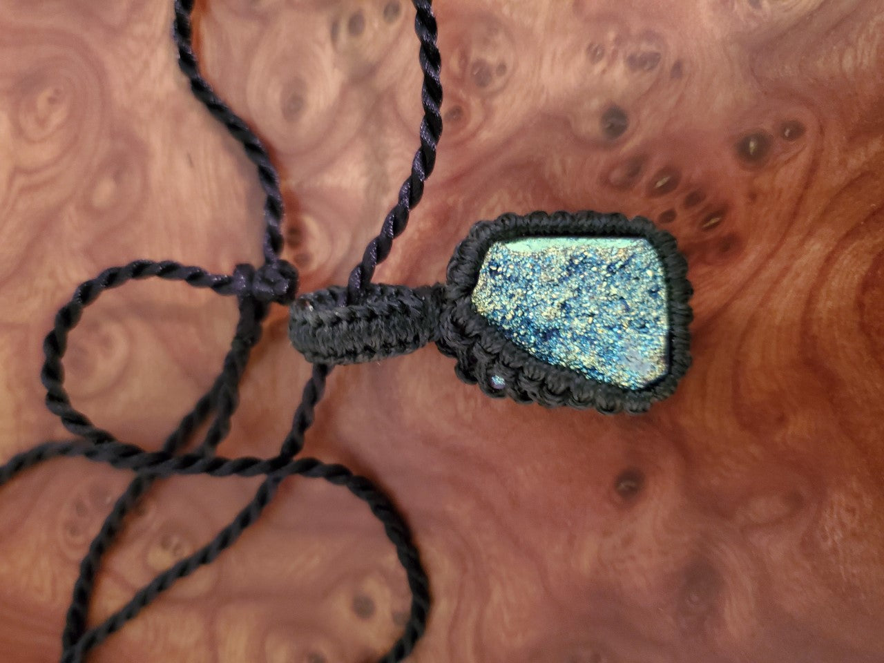 Drusy Necklace Silver Unisex - WHIMSICALIA